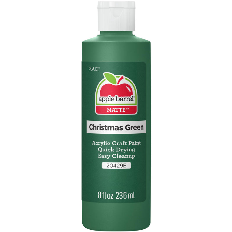 Acrylic Paint Matte Xmas Grn 8oz Apple Barrel