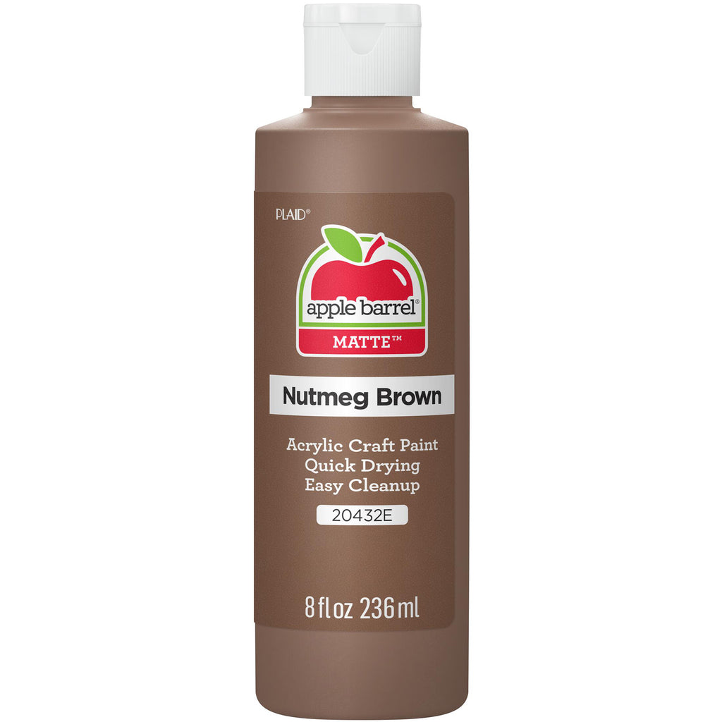 Acrylic Paint Matte Nutmeg Brn 8oz Apple Barrel