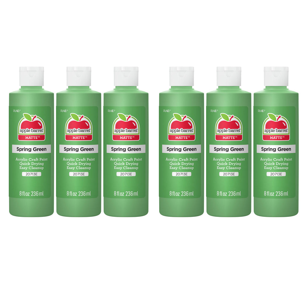 Acrylic Paint Matte, 8oz., Spring Green, Pack of 6