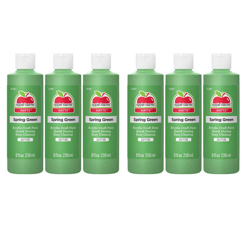 Acrylic Paint Matte, 8oz., Spring Green, Pack of 6