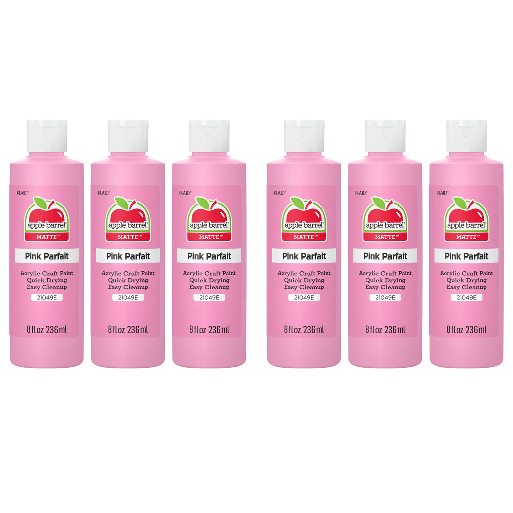 Acrylic Paint Matte, 8oz., Pink Parfait, Pack of 6