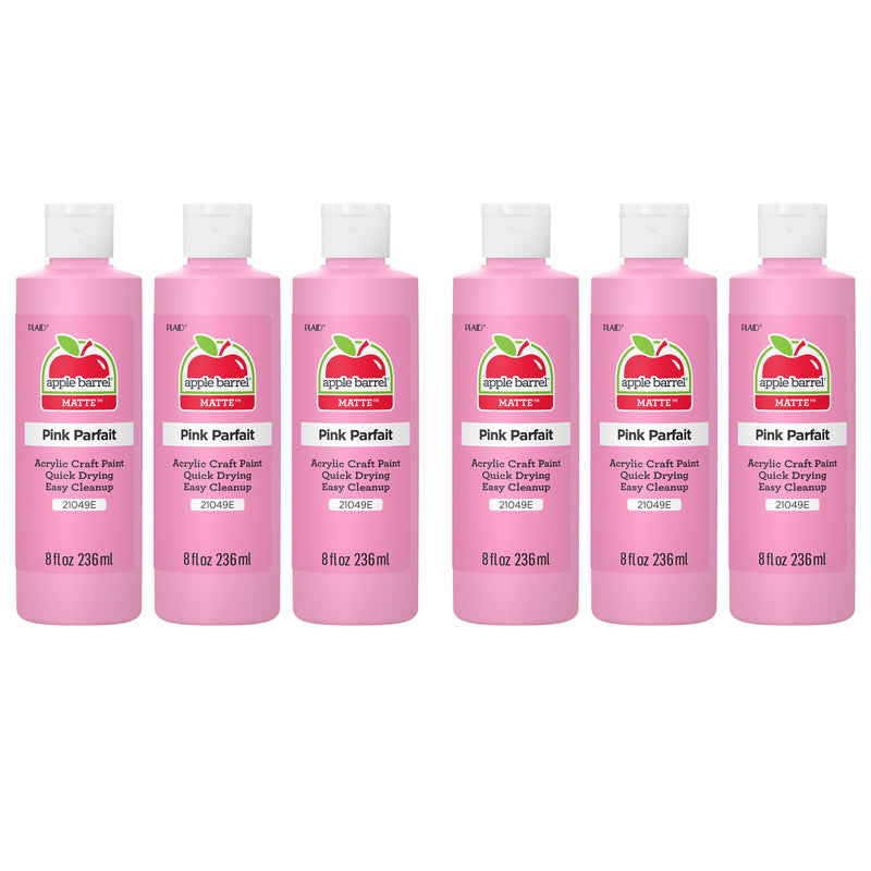 Acrylic Paint Matte, 8oz., Pink Parfait, Pack of 6
