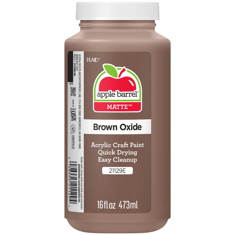 Acrylic Paint Matte Brn Oxide 16oz Apple Barrel