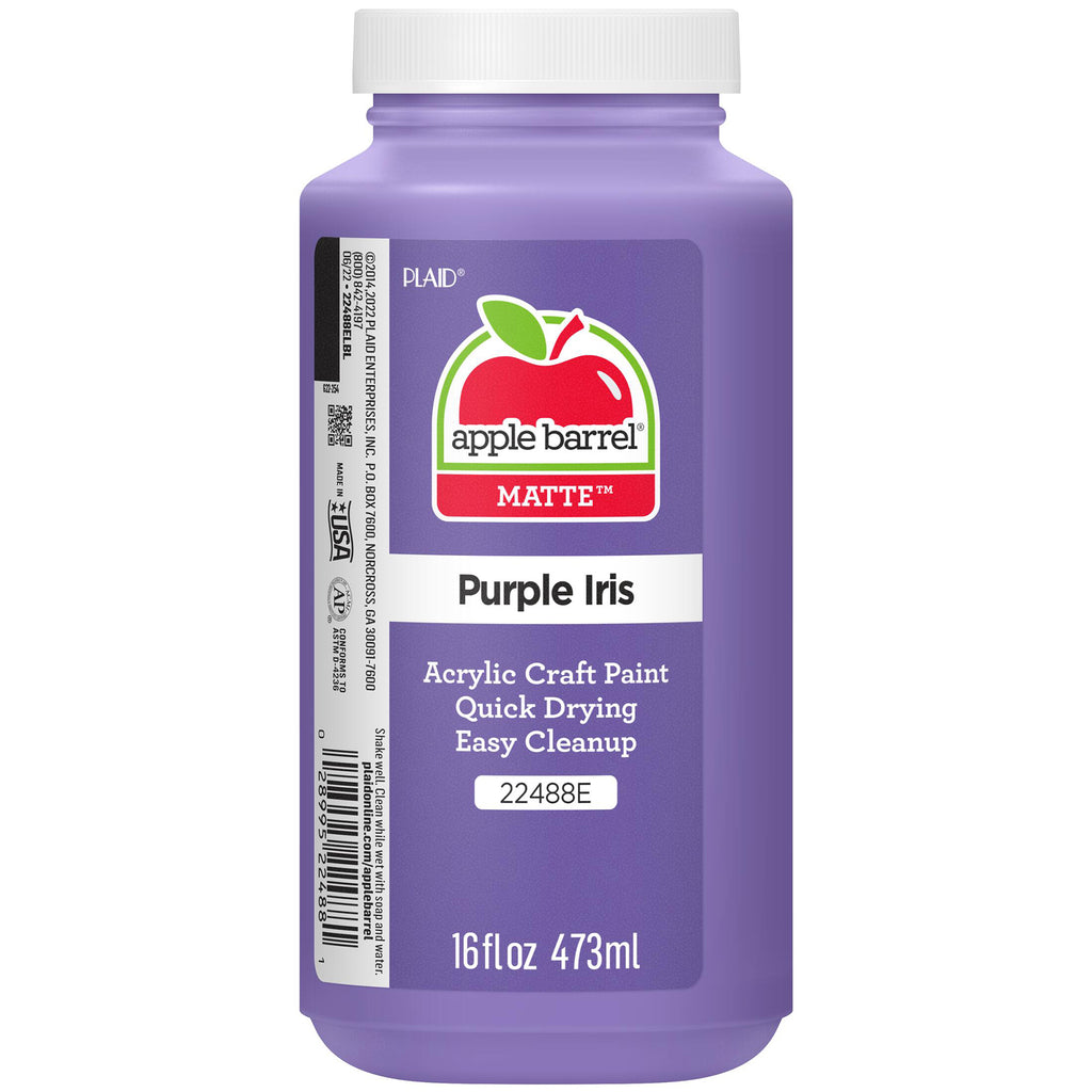 Acrylic Paint Matte Purpl Iris 16oz Apple Barrel