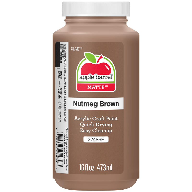 Acrylic Paint Matte Nutmeg Brn 16oz Apple Barrel