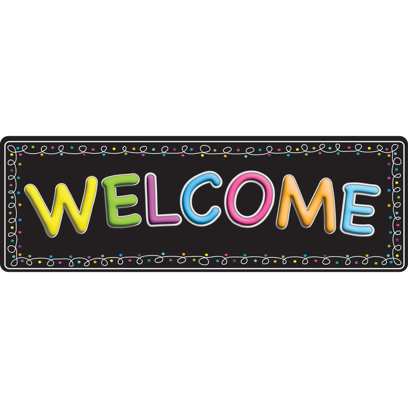 The Original Fun Mat™, Mat Runner, 15.5" x 47", Welcome Chalk Loops