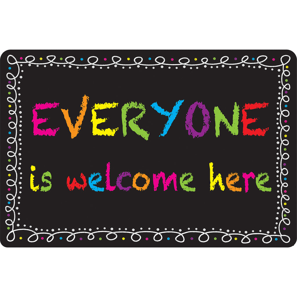 Welcome Mat Chalk Loops Everyone Welcome