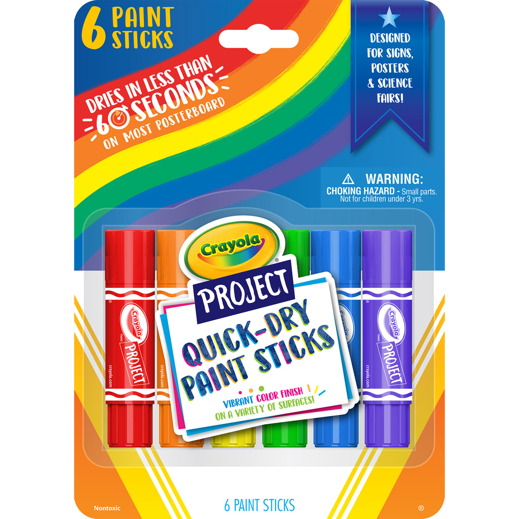 6ct Project Quick-dry Paint Sticks