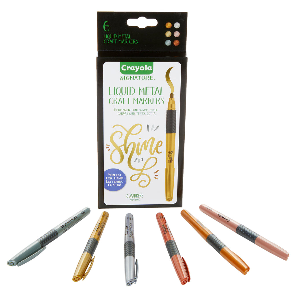 6ct Liquid Metal Craft Markers