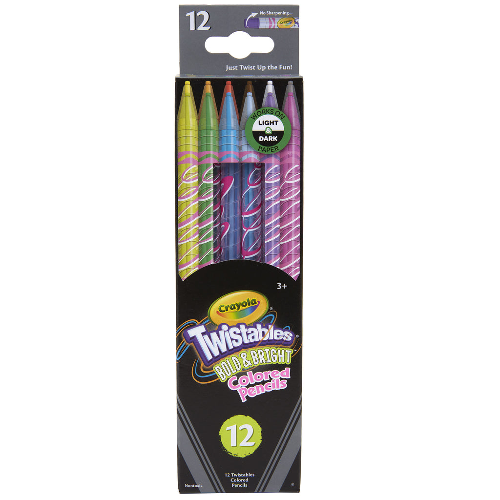 12ct Colored Pencils Twist Bold And Bright