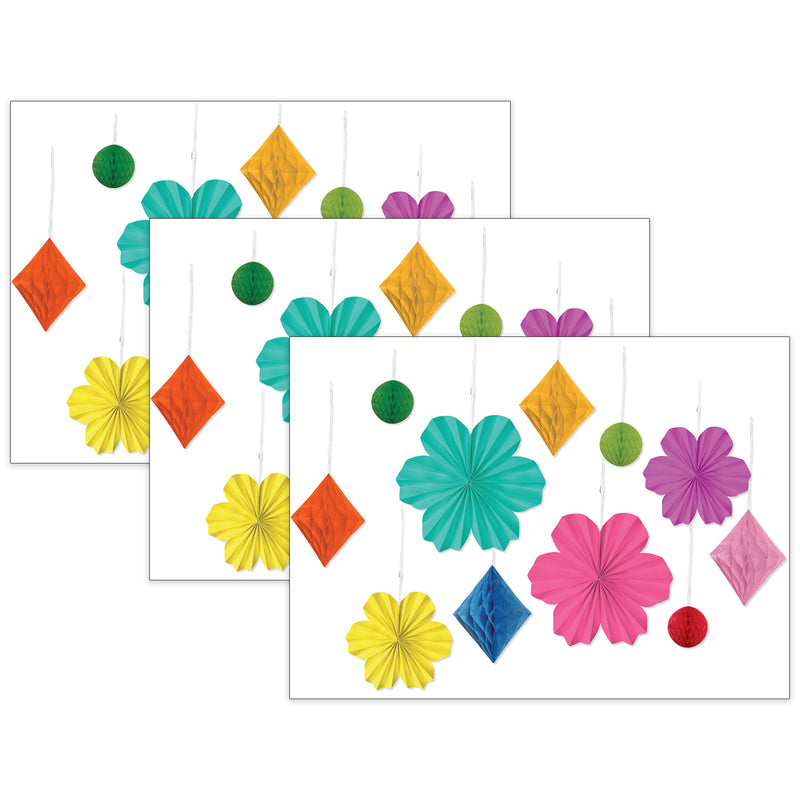 Happily Ever Elementary Retro Remix Flowers and Twinkles Dimensional Accents, 3 Packs