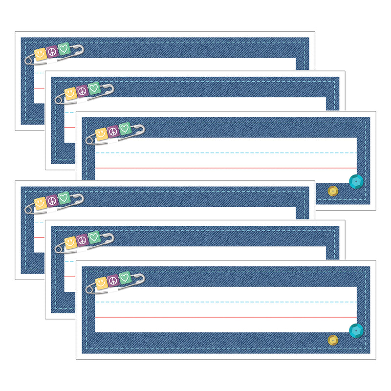 Crafty and Cool Name Plates, 36 Per Pack, 6 Packs