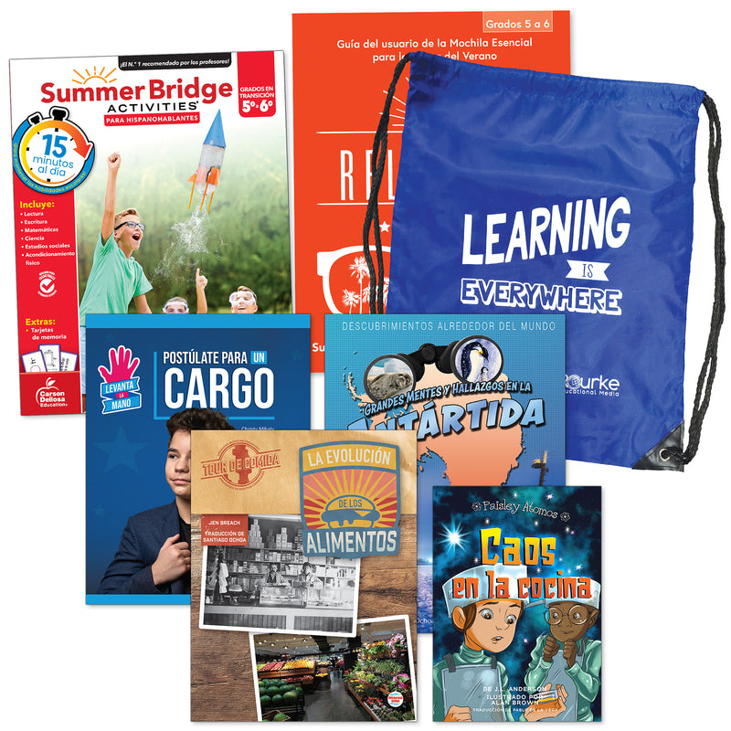 Summer Bridge Spanish Backpack, Grade 5-6