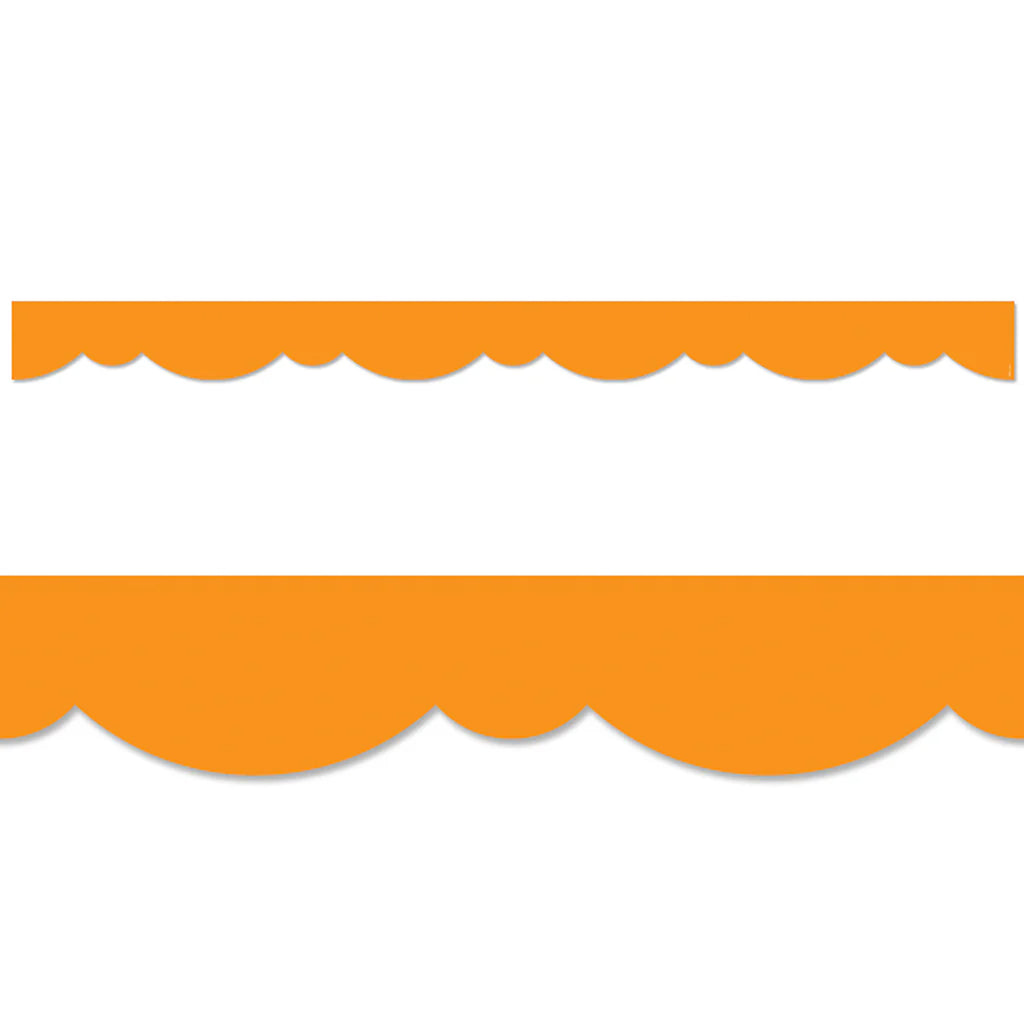 Orange Stylish Scallops Ez Border