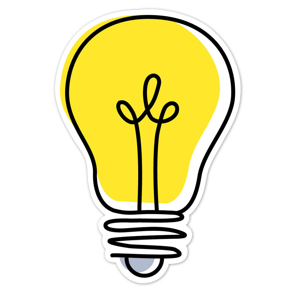 Doodle Lightbulb 6in Cutouts Core Decor