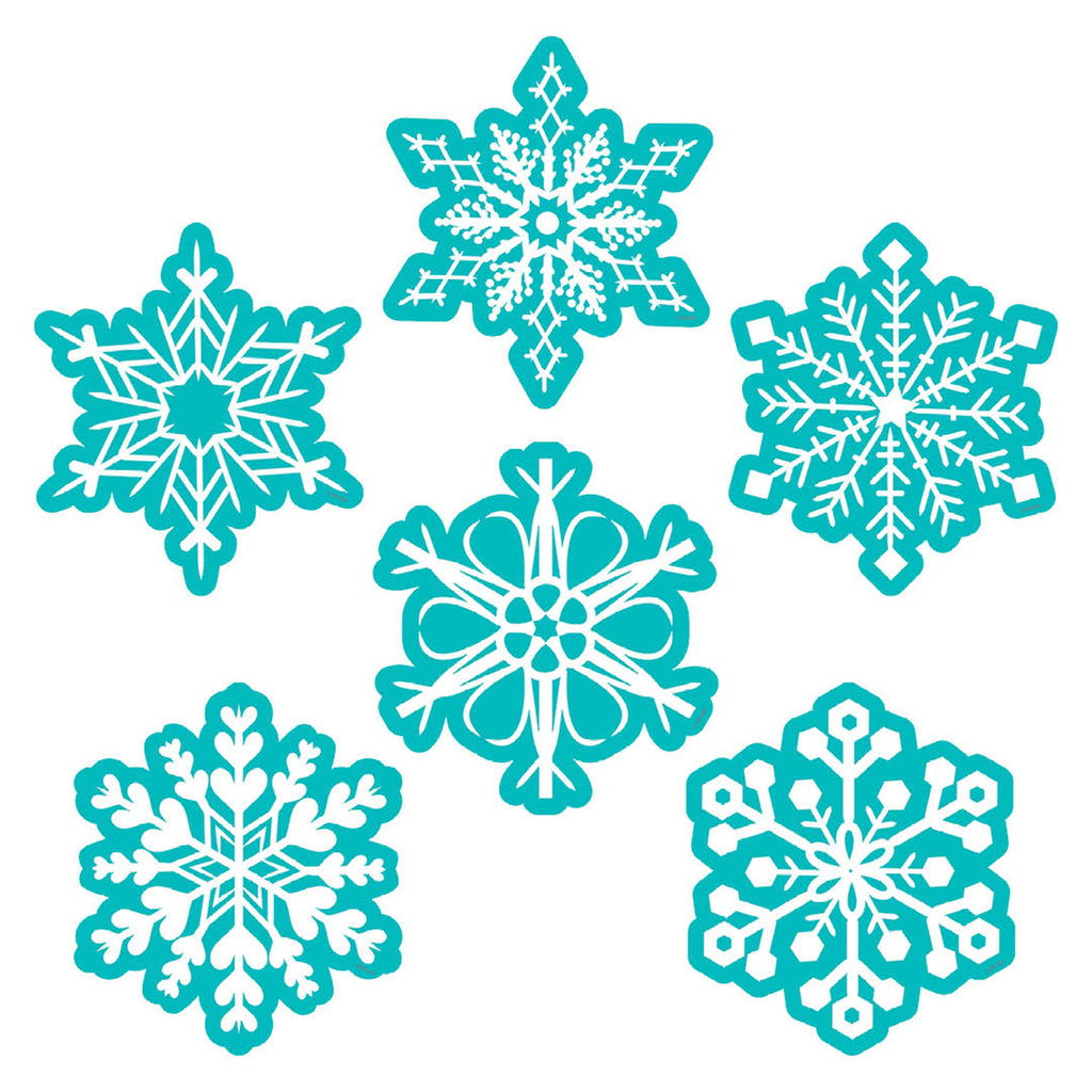 Snowflakes 6in Designer Cutouts