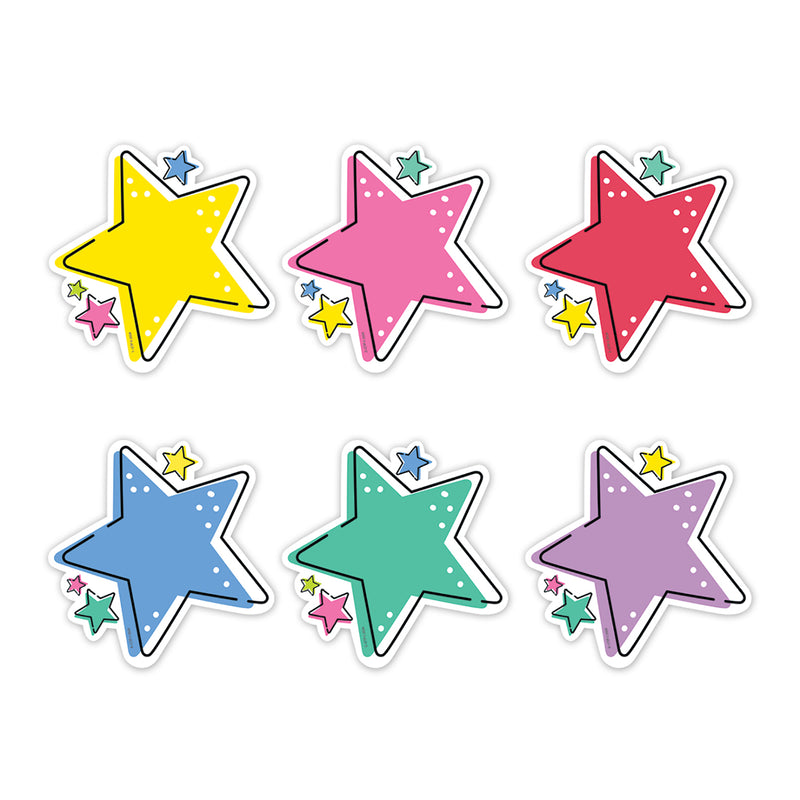 Stars Star Bright 6in Cut Outs