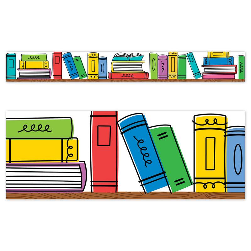 Doodle Bookshelf Cd Ez Border