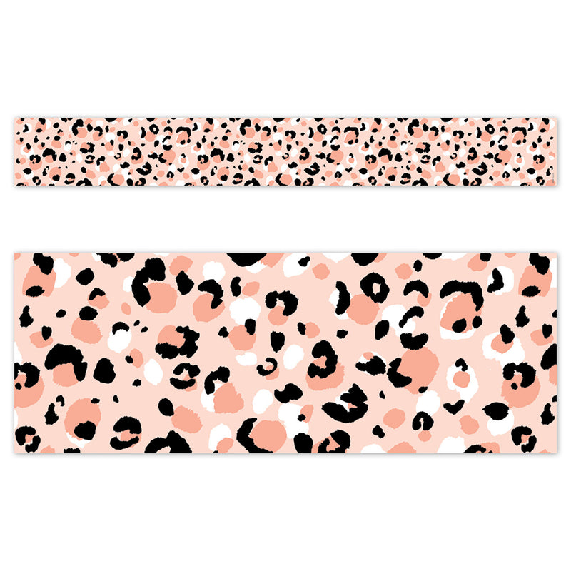 Blush Leopard Jungle Friends Border