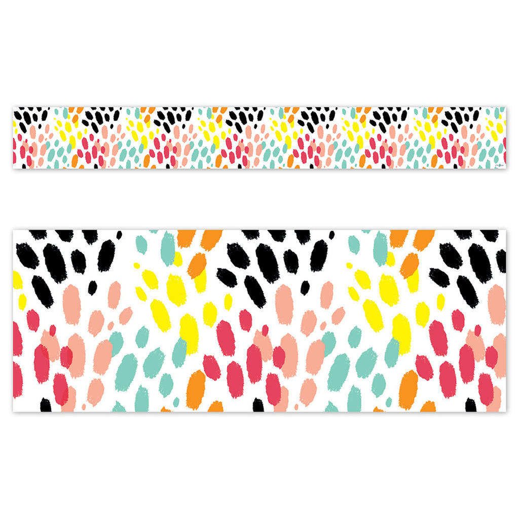 Messy Tracks Jungle Friends Border