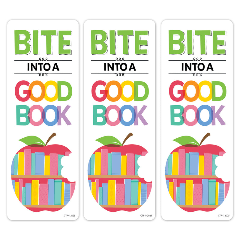 Apple Time Bite Into... Bookmark, 30 Per Pack, 3 Packs