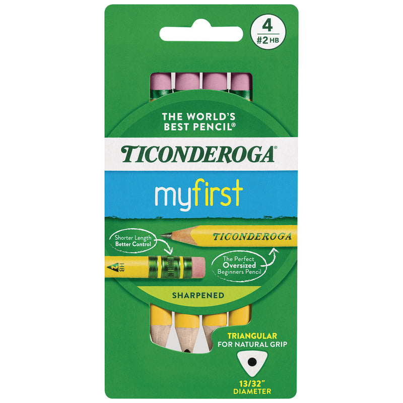 Ticonderoga My First Pencils 4/pk Sharp Triangular