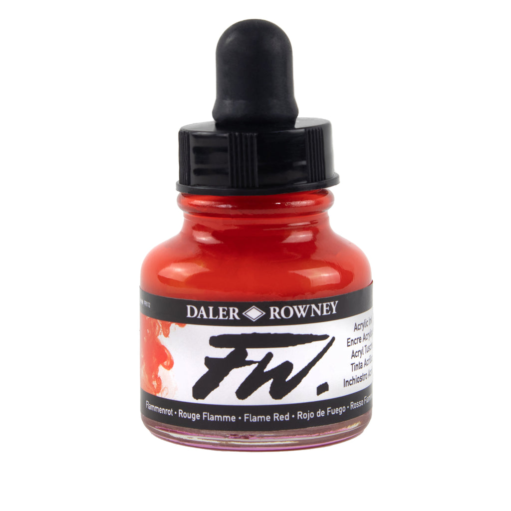Fw Acrylic Ink Flame Red 29.5ml Daler-rowney