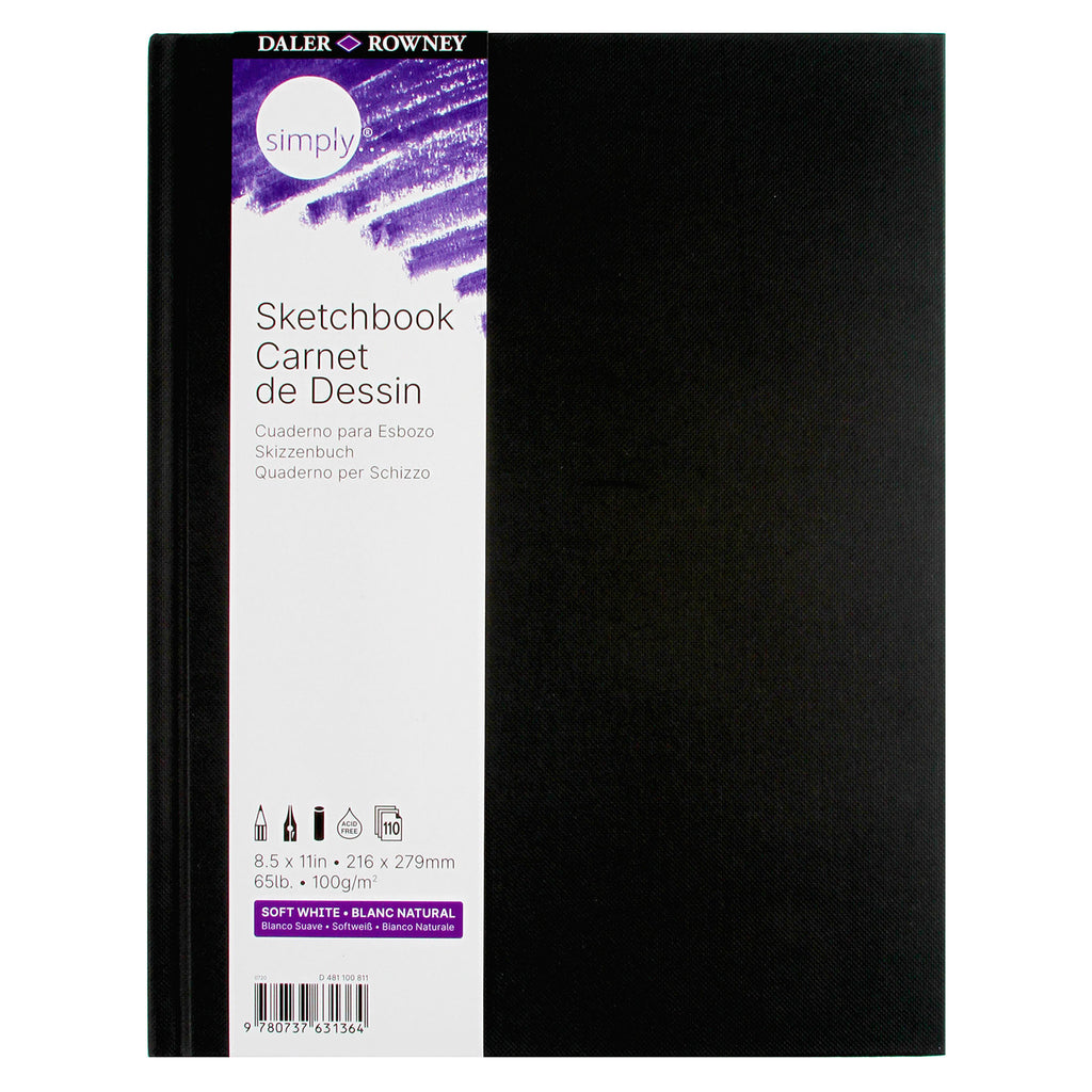 Simply Sketchbook 8.5x11in 110shts Soft White
