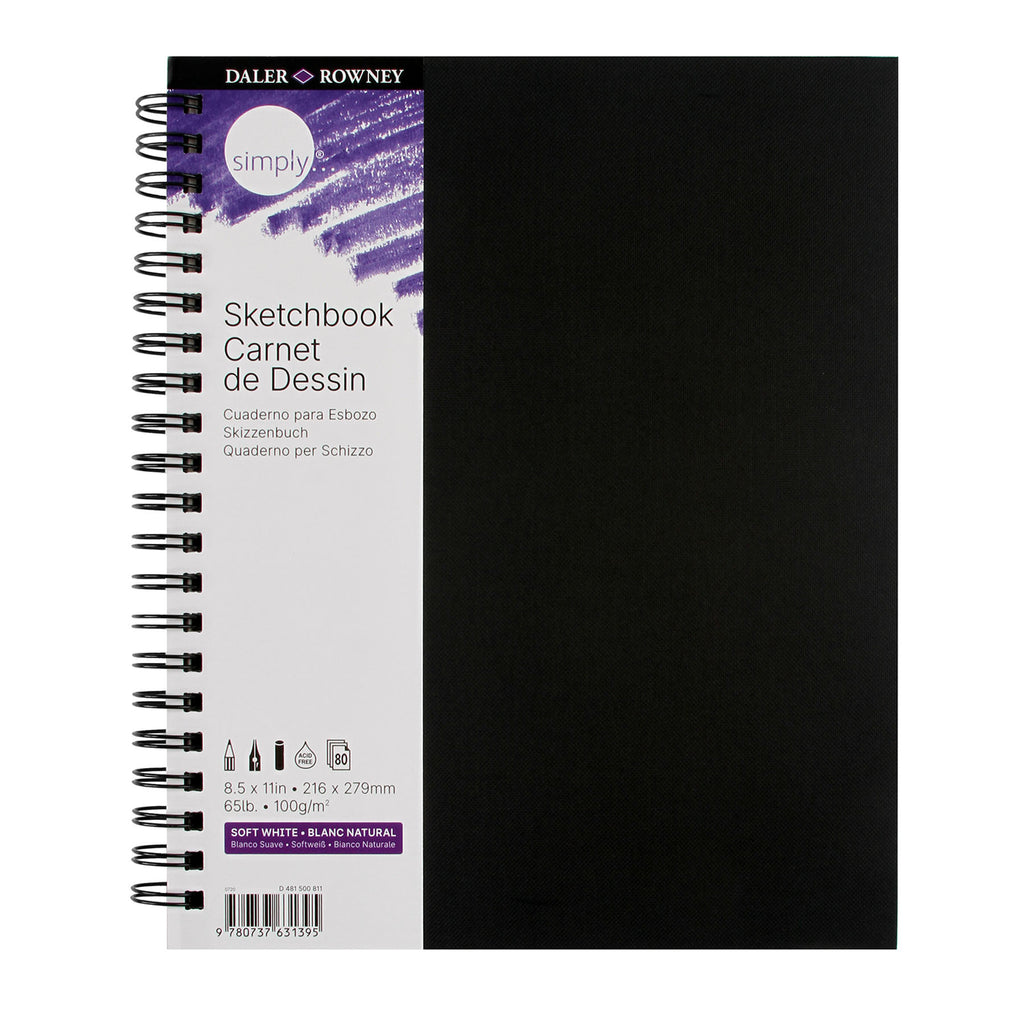 Simply Sketchbook 8.5x11in 80shts Soft White