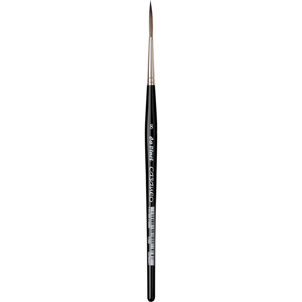 CASANEO Rigger, Extra Soft Synthetics, Watercolor & Acrylic, Liner, Series 1290, Size 8