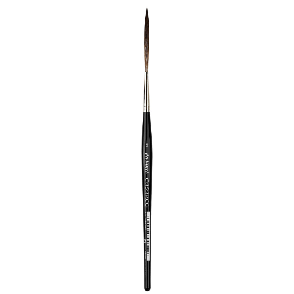CASANEO Super Long Rigger (55mm), Extra Soft Synthetic, Watercolor & Acrylic, Liner, Series 1298, Size 8