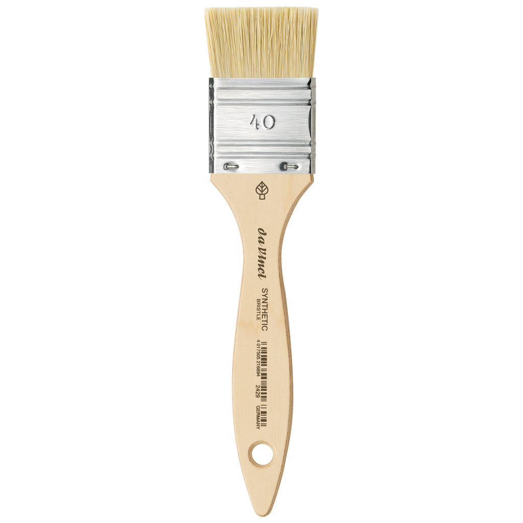 SYNTHETIC Mottler Brush, Natural Hog, Acrylic & Oil, Flat, Series 2429, Size 40