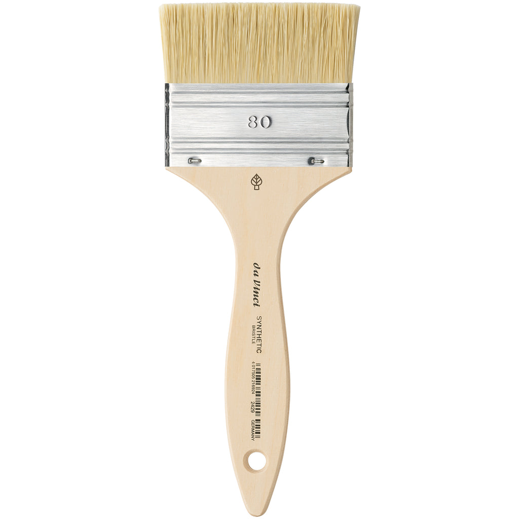 SYNTHETIC Mottler Brush, Natural Hog, Acrylic & Oil, Flat, Series 2429, Size 80