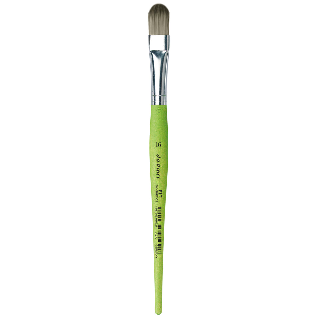 FIT Synthetics Student Brush, Synthetic, Acrylic & Tempera, Filbert, Series 375, Size 16
