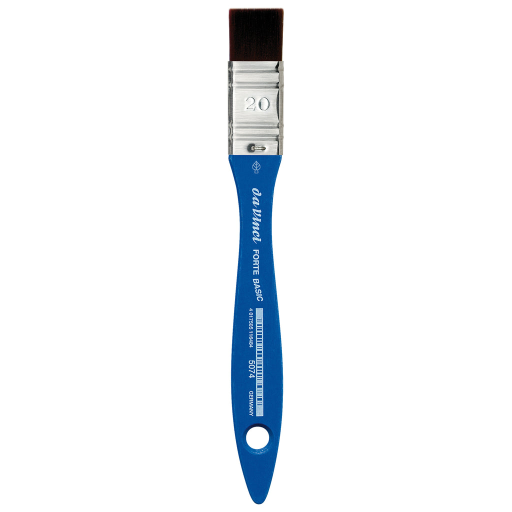 FORTE BASIC Mottler Brush, Synthetic, Acrylic, Flat, Series 5074, Size 20