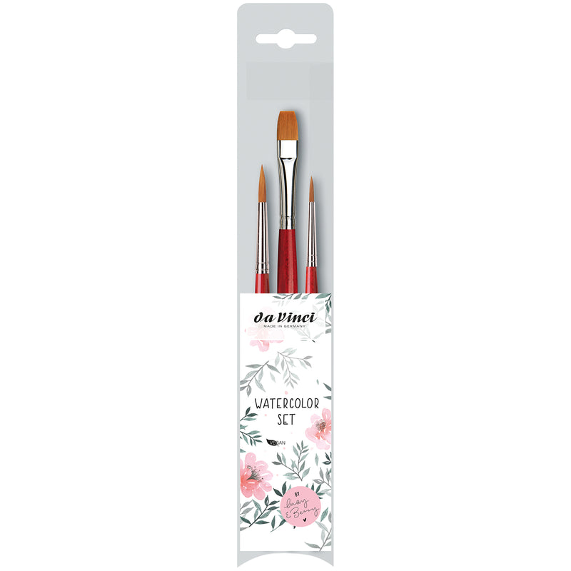 Artist Signature Collection by May & Berry Design Studio, Watercolor Brushes, Assorted, 3 Brush Set