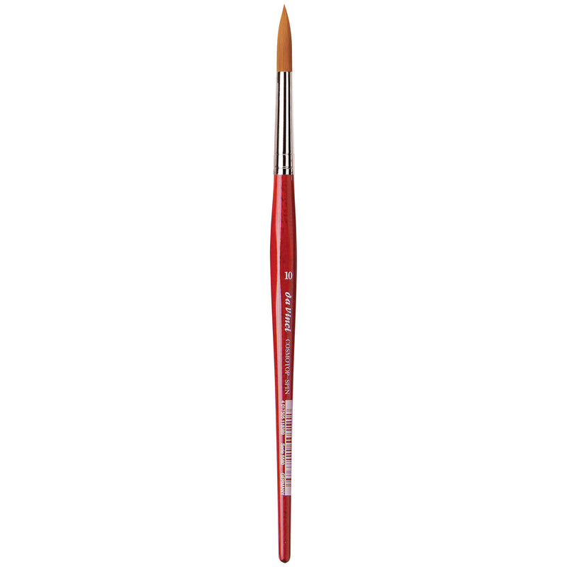 COSMOTOP-SPIN Silkpainting Brush, Synthetic, Watercolor, Round, Size 10