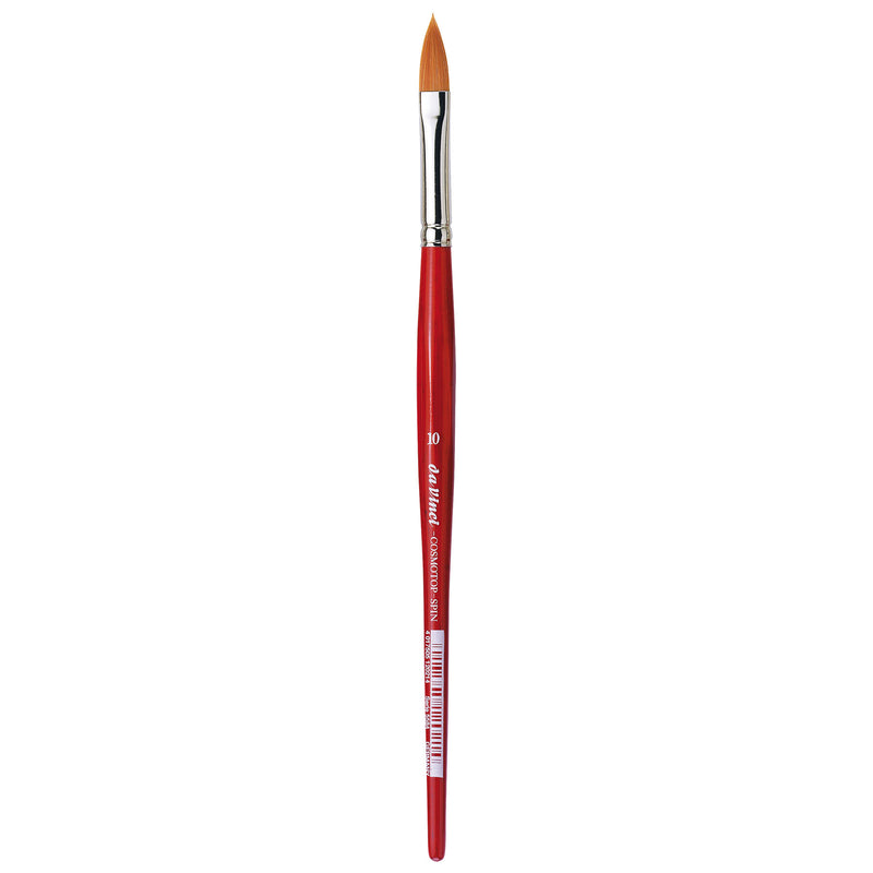 COSMOTOP-SPIN Silkpainting Brush, Synthetic, Watercolor, Oval-Pointed, Size 10