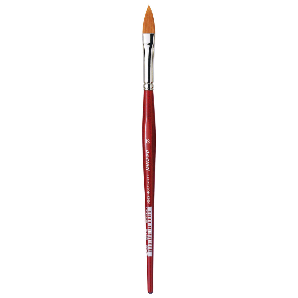 COSMOTOP-SPIN Silkpainting Brush, Synthetic, Watercolor, Oval-Pointed, Size 12