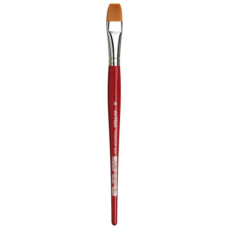 COSMOTOP-SPIN Silkpainting Brush, Synthetic, Watercolor, Flat, Size 16