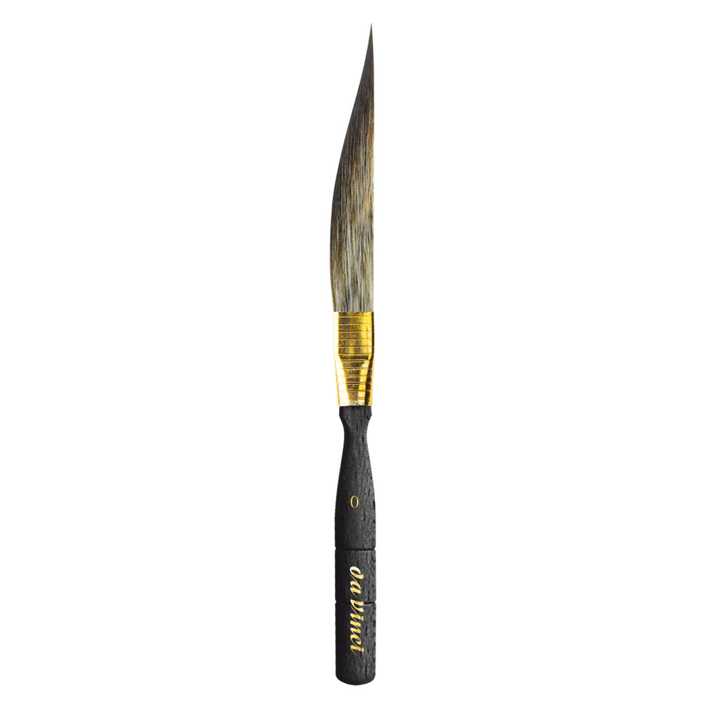 CASANEO Dagger Striper with Traditional Pinstriping Handle, Synthetic, Watercolor & Acrylic, Slant, Series 703, Size 0