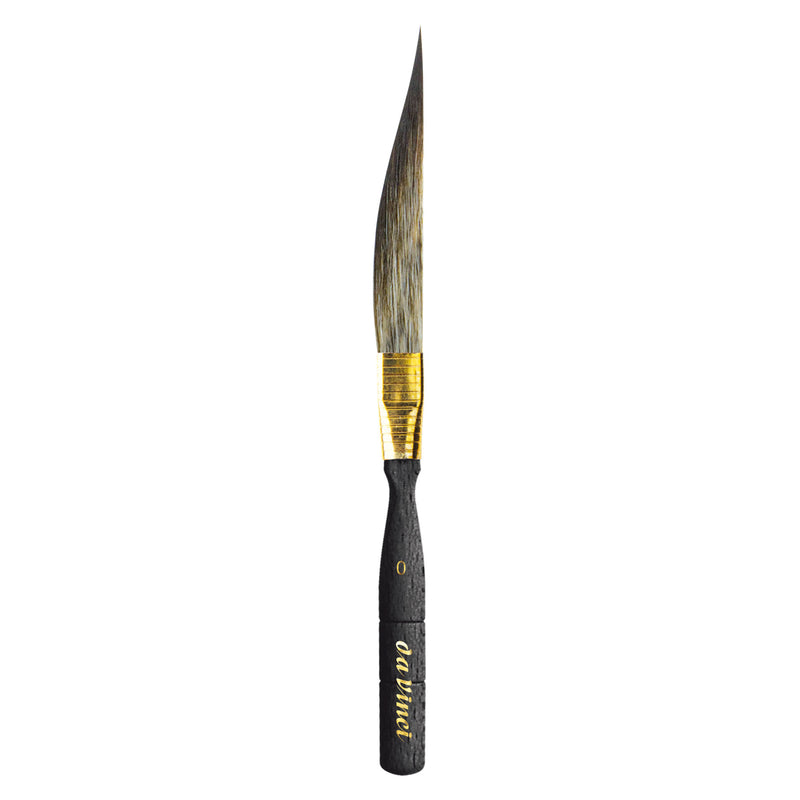 CASANEO Dagger Striper with Traditional Pinstriping Handle, Synthetic, Watercolor & Acrylic, Slant, Series 703, Size 0