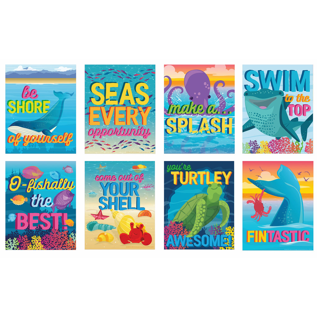 Motivational Mini Poster Pack Seas The Day