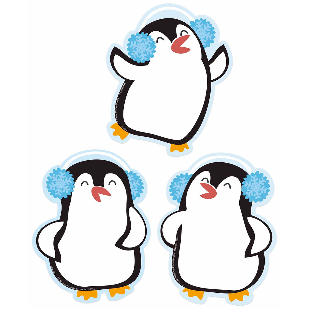 Winter Penguins Paper Cut Outs