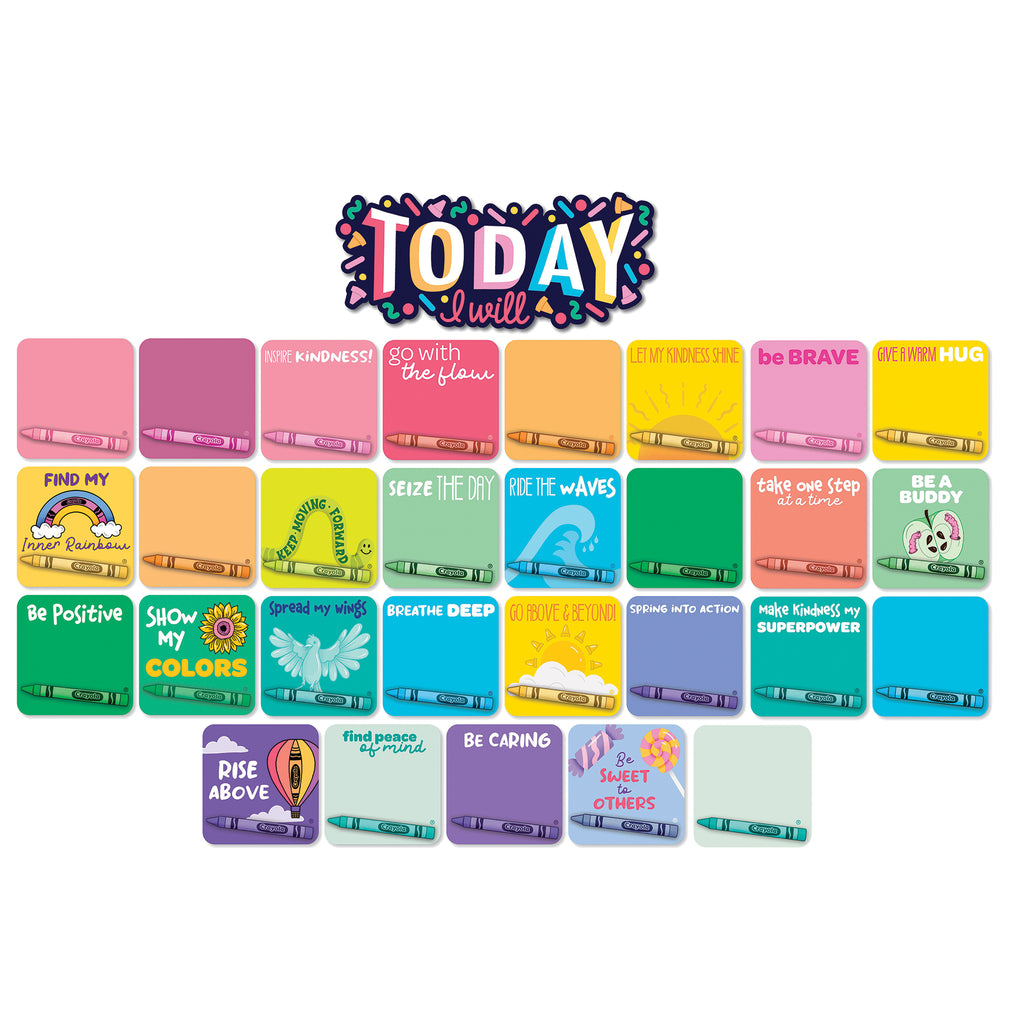 Today I Will Mini Bulletin Board St Crayola Colors Of Kindness