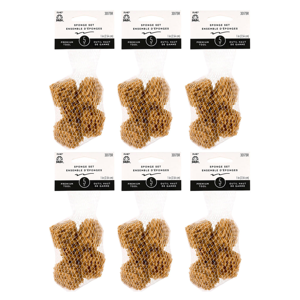 Synthetic Sponge Value Pack, 5 Per Pack, 6 Packs
