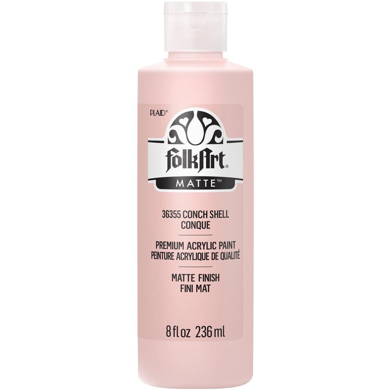 Acrylic Paint Matte Conch Shell 8oz Folkart