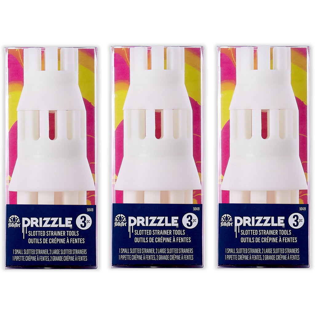 Drizzle Slot Strainer Pour Tool Set, 3 Per Set, 3 Sets