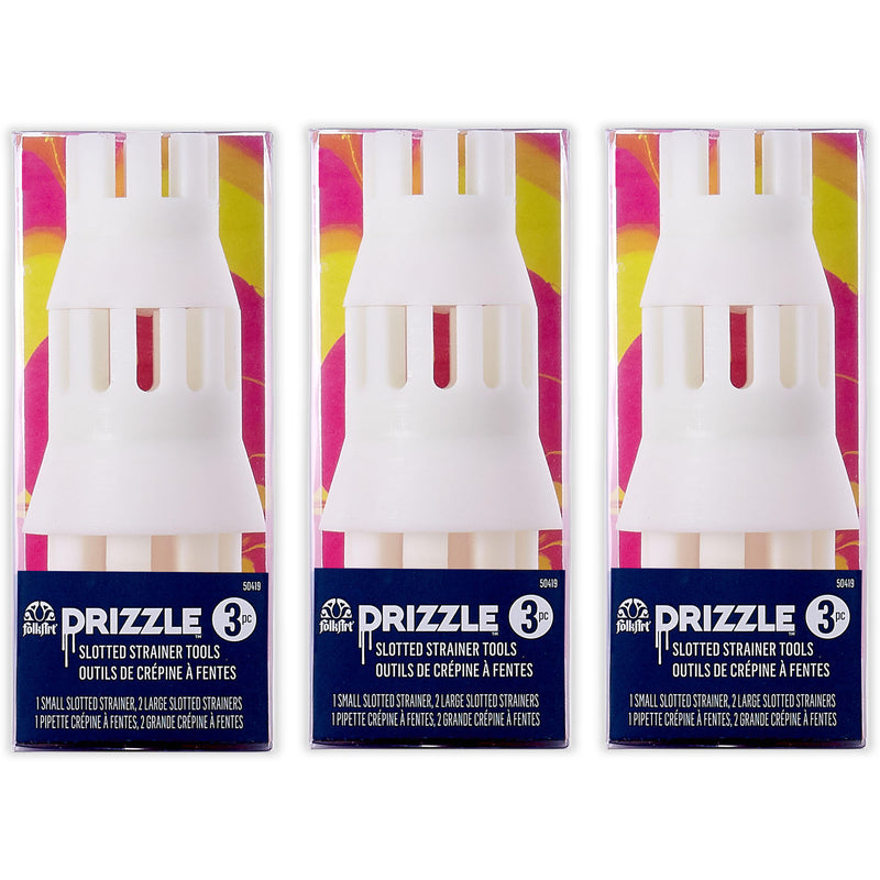 Drizzle Slot Strainer Pour Tool Set, 3 Per Set, 3 Sets