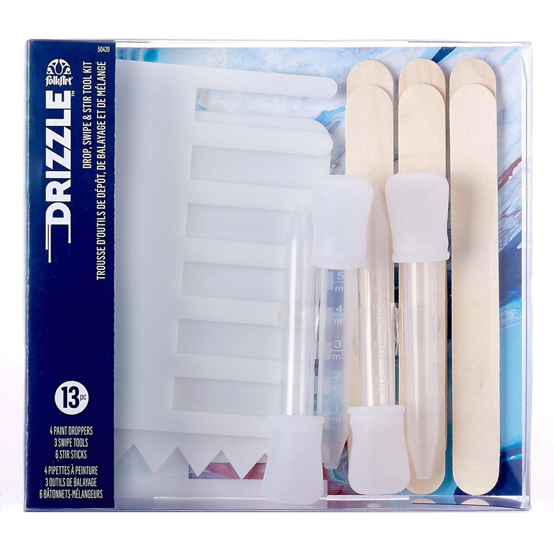 Drizzle Pouring Technique Tool Set, 13-Piece Set
